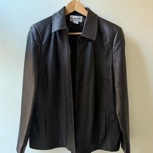 Vintage Pendleton Women's Brown Leather Jacket